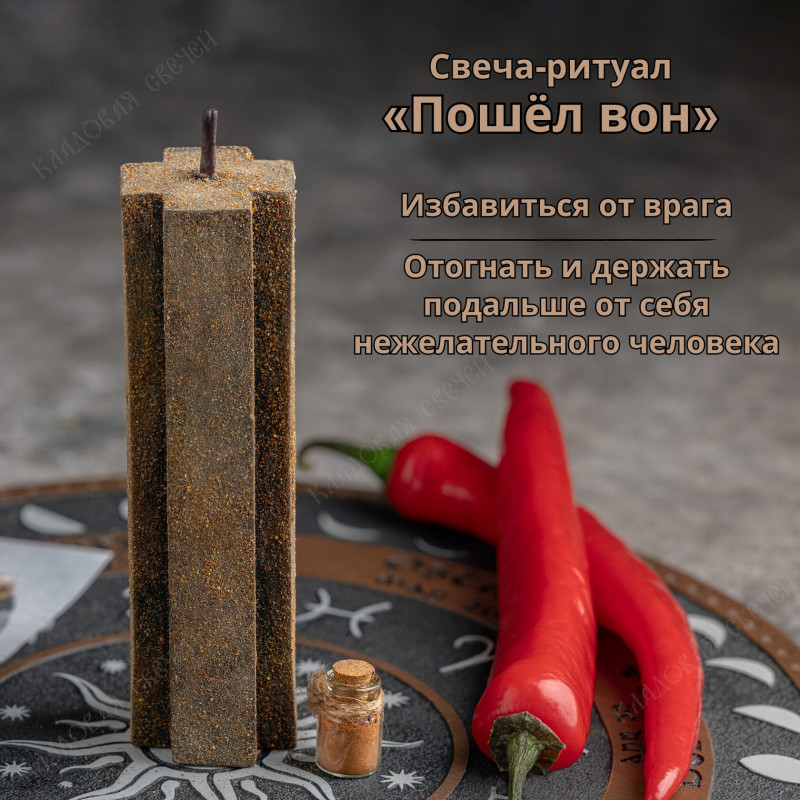 Свеча-ритуал "Пошел вон" Свеча-ритуал "Пошел вон"