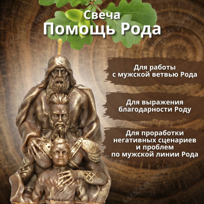 Свеча "Помощь Рода" (мужская)